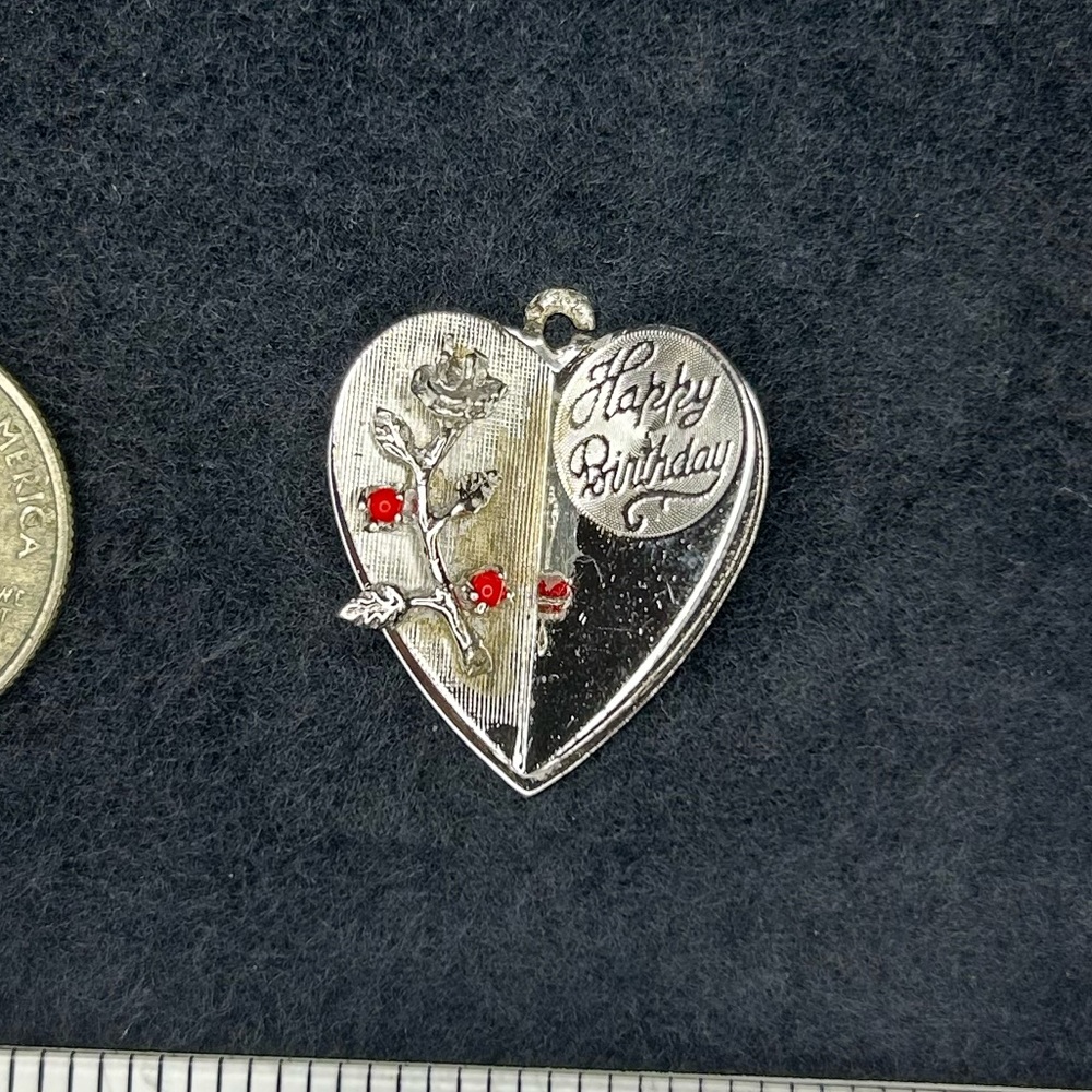 Vintage Sterling Happy Birthday Charm